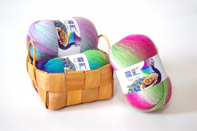 buy 彩虹针织纱,针织纱,羊毛纱多色 product on alibaba